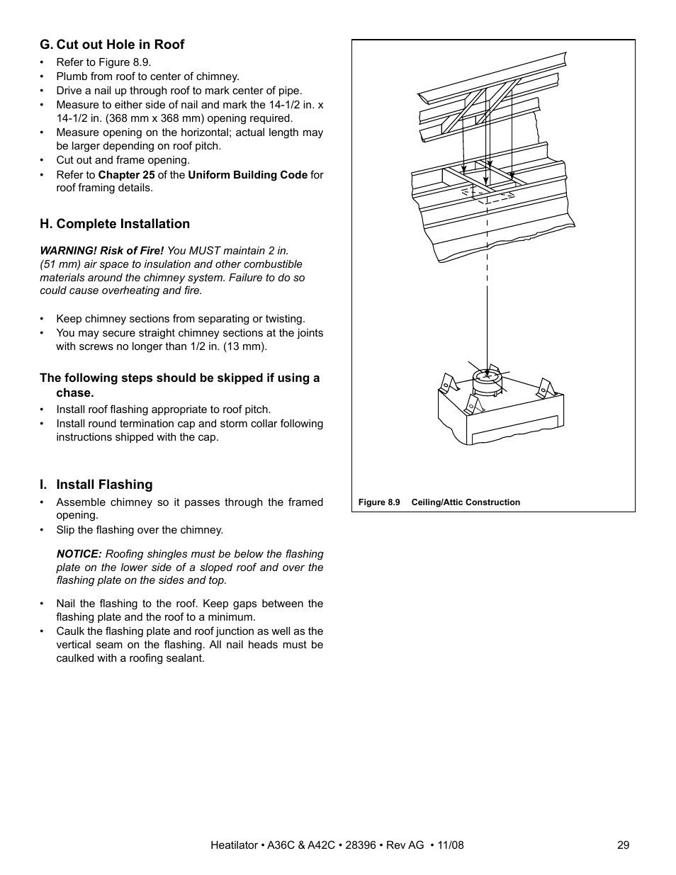 Hearth and Home Technologies A42C User Manual | Page 29 / 48