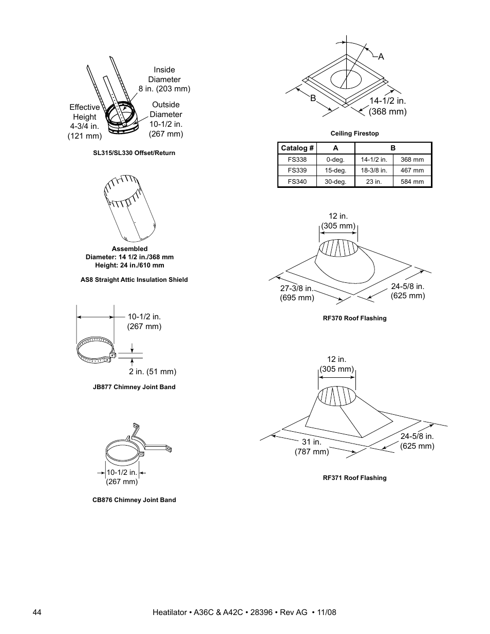 Hearth and Home Technologies A42C User Manual | Page 44 / 48