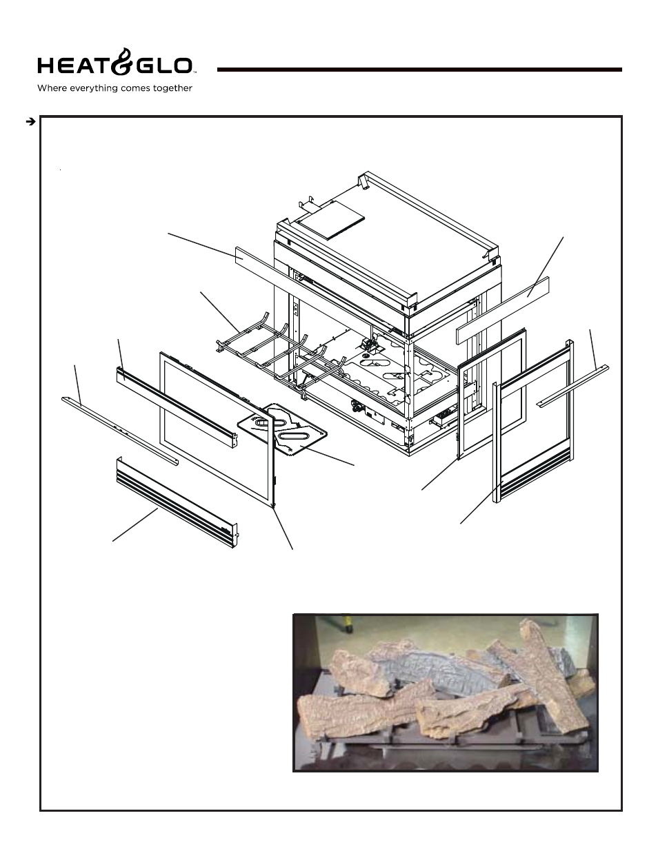 Rcor-hvb-ipi, Service parts | Hearth and Home Technologies Heat & Glow Pier-HVB-IPI User Manual | Page 10 / 41