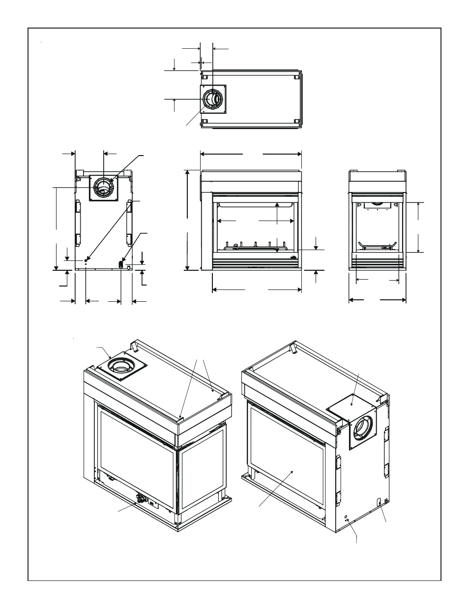 Figure 1. diagram of the pier-hvb-ipi | Hearth and Home Technologies Heat & Glow Pier-HVB-IPI User Manual | Page 15 / 41
