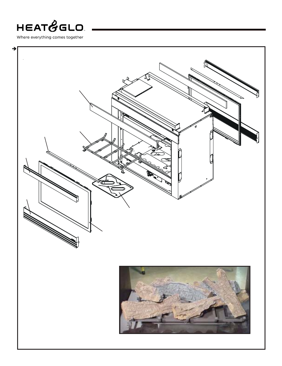 St-hvb-ipi, Service parts | Hearth and Home Technologies Heat & Glow Pier-HVB-IPI User Manual | Page 6 / 41