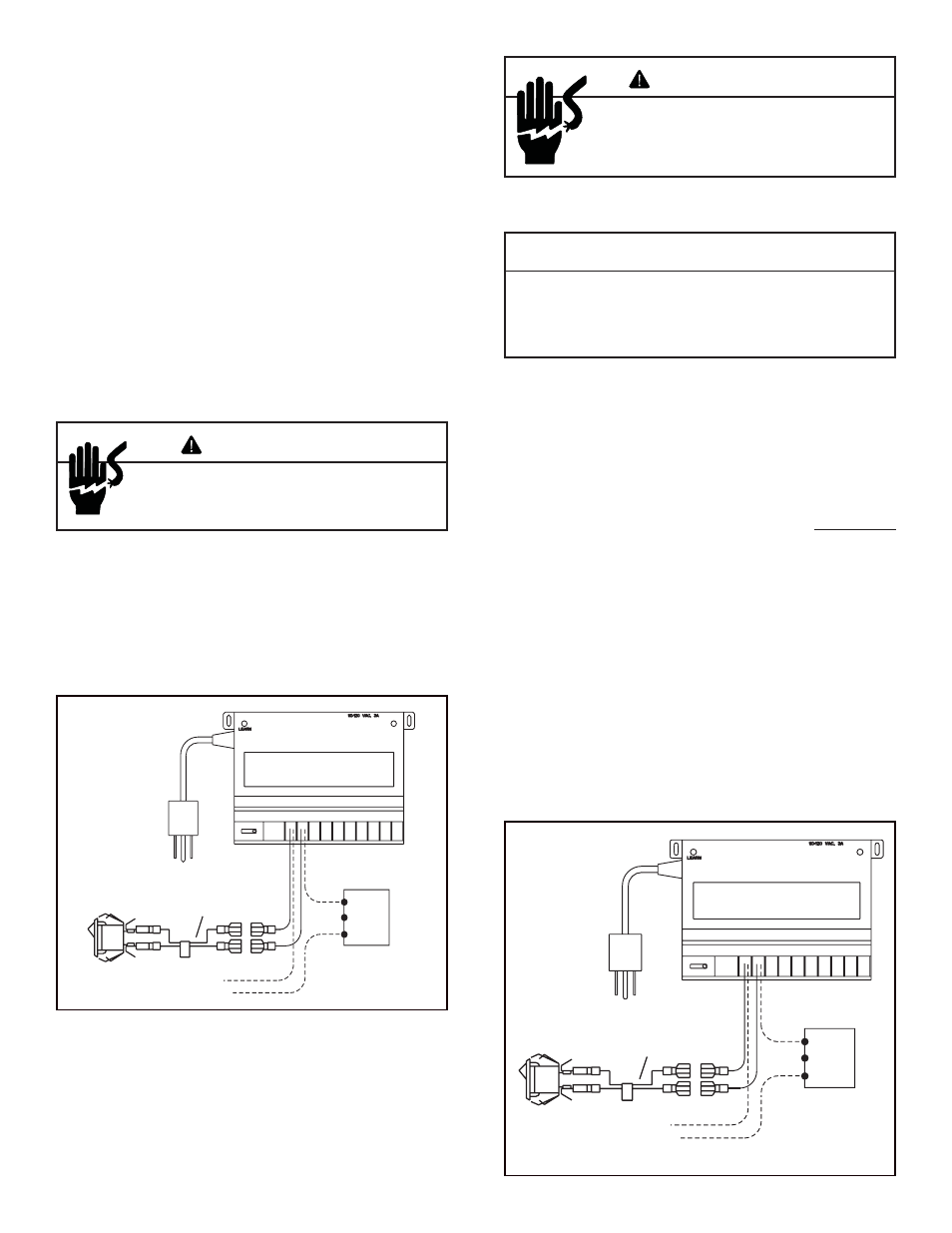 Receiver wiring instructions, Caution installation instructions, Warning | Warning remote receiver | Hearth and Home Technologies RCTS-MLT User Manual | Page 2 / 10