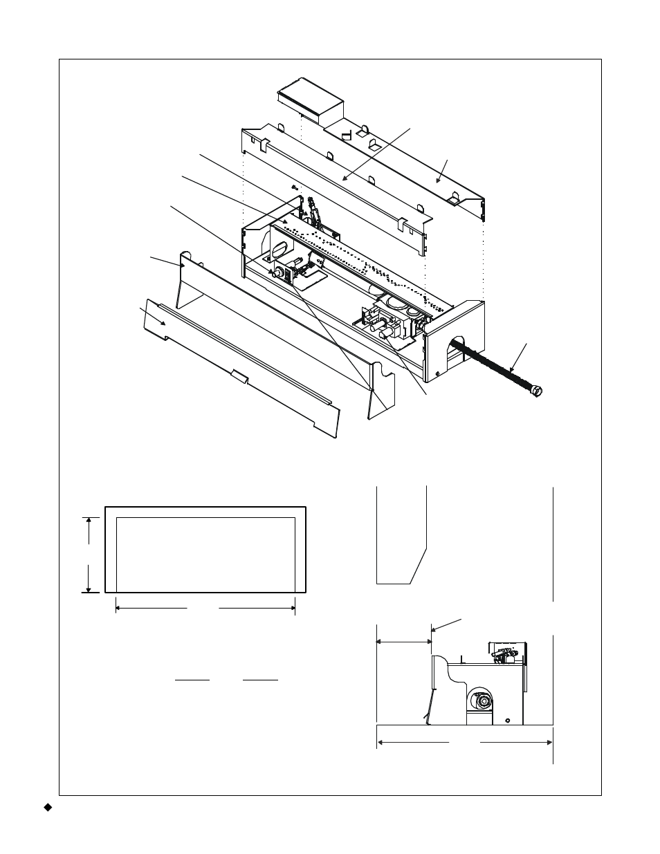 Top view - fireplace area | Hearth and Home Technologies GRL-700-AU User Manual | Page 4 / 17