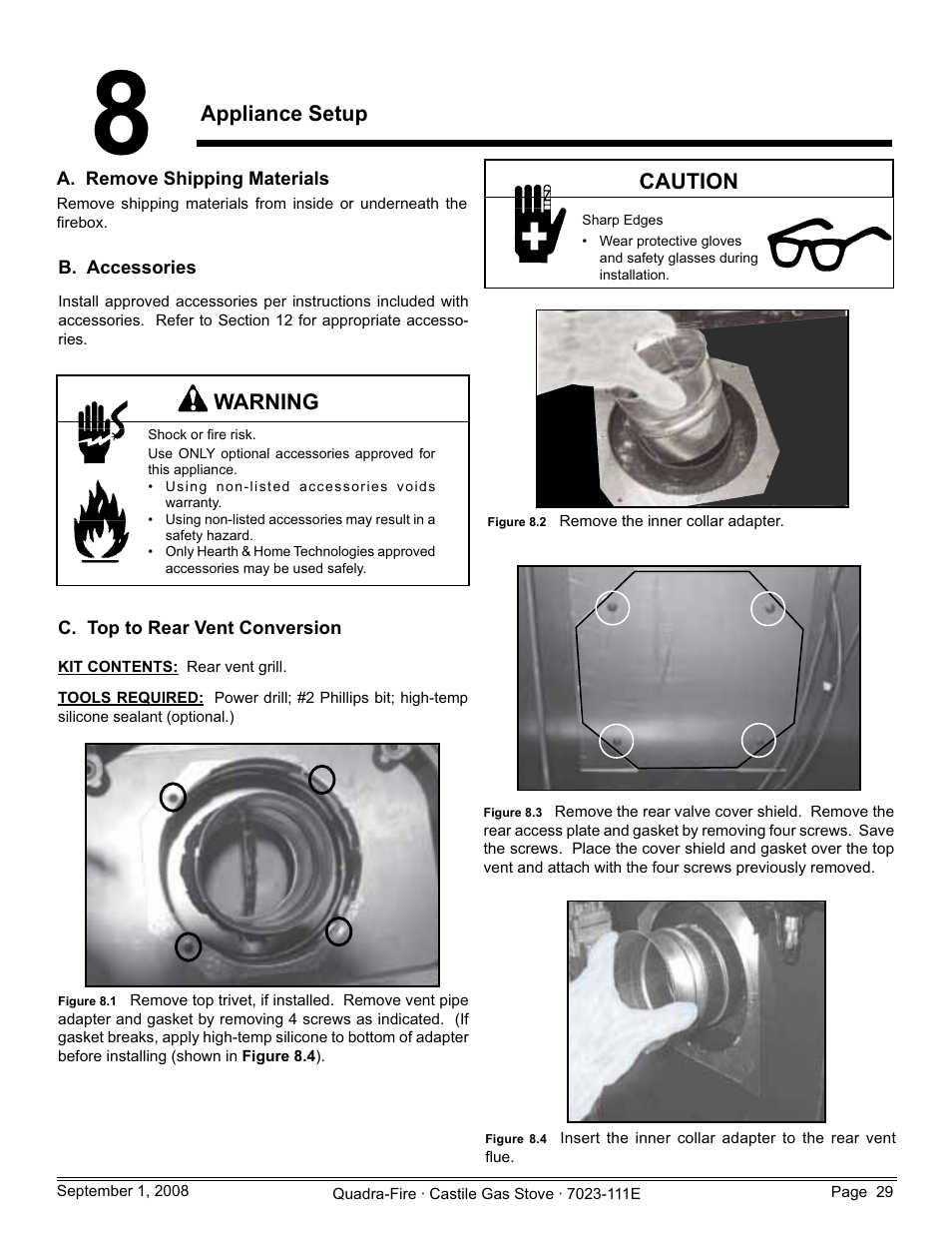 Hearth and Home Technologies CASTILE-GAS-MBK User Manual | Page 29 / 56