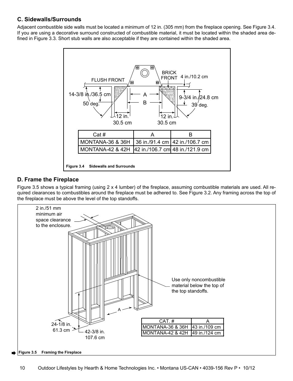 Hearth and Home Technologies MONTANA 42  EN User Manual | Page 10 / 44