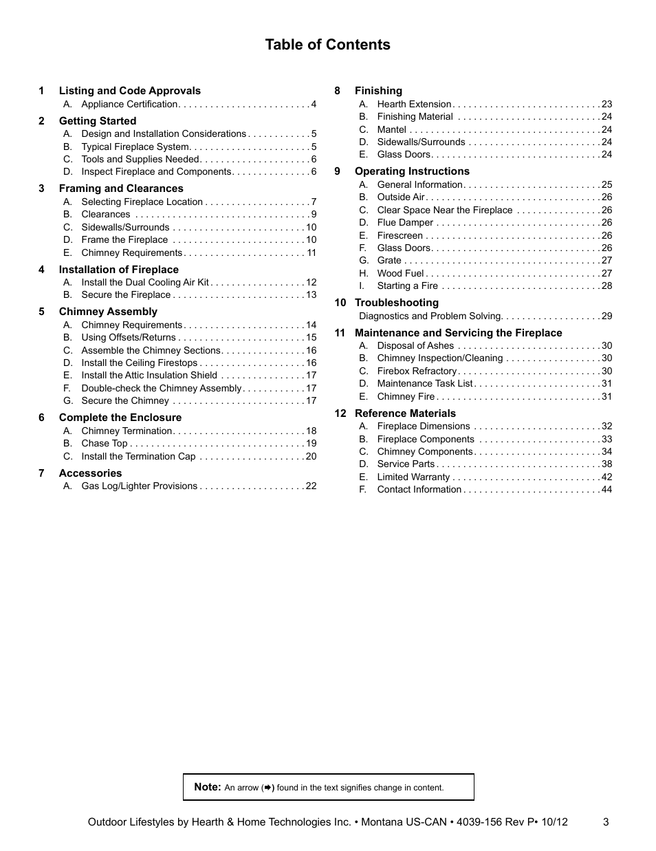 Hearth and Home Technologies MONTANA 42  EN User Manual | Page 3 / 44