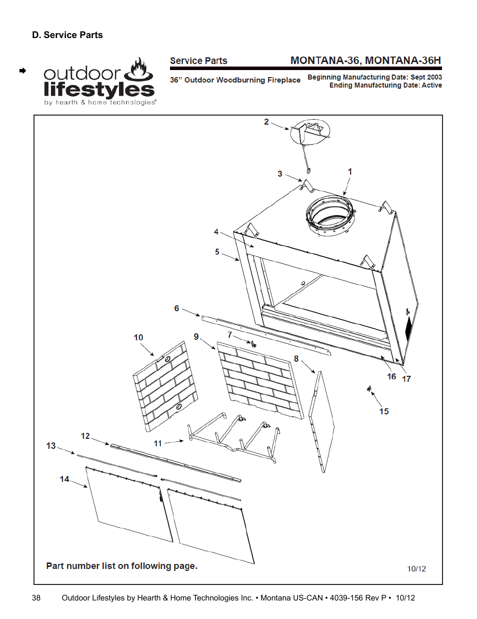 Hearth and Home Technologies MONTANA 42  EN User Manual | Page 38 / 44