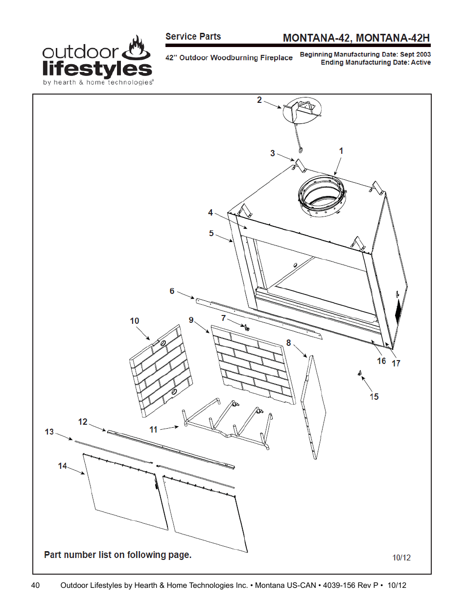 Hearth and Home Technologies MONTANA 42  EN User Manual | Page 40 / 44