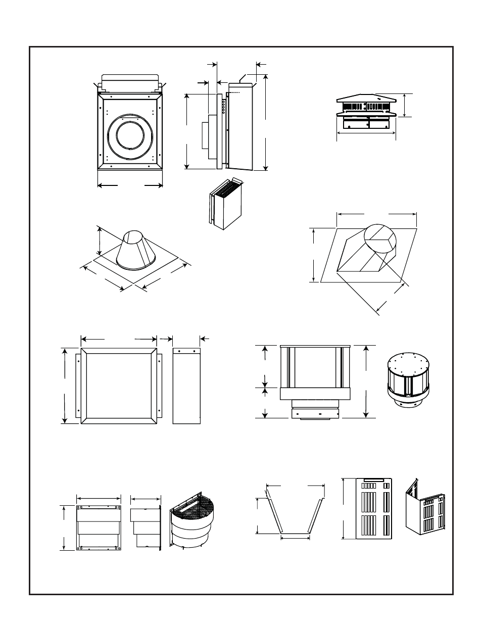 B. vent components diagrams (continued) | Hearth and Home Technologies Bravo User Manual | Page 53 / 61