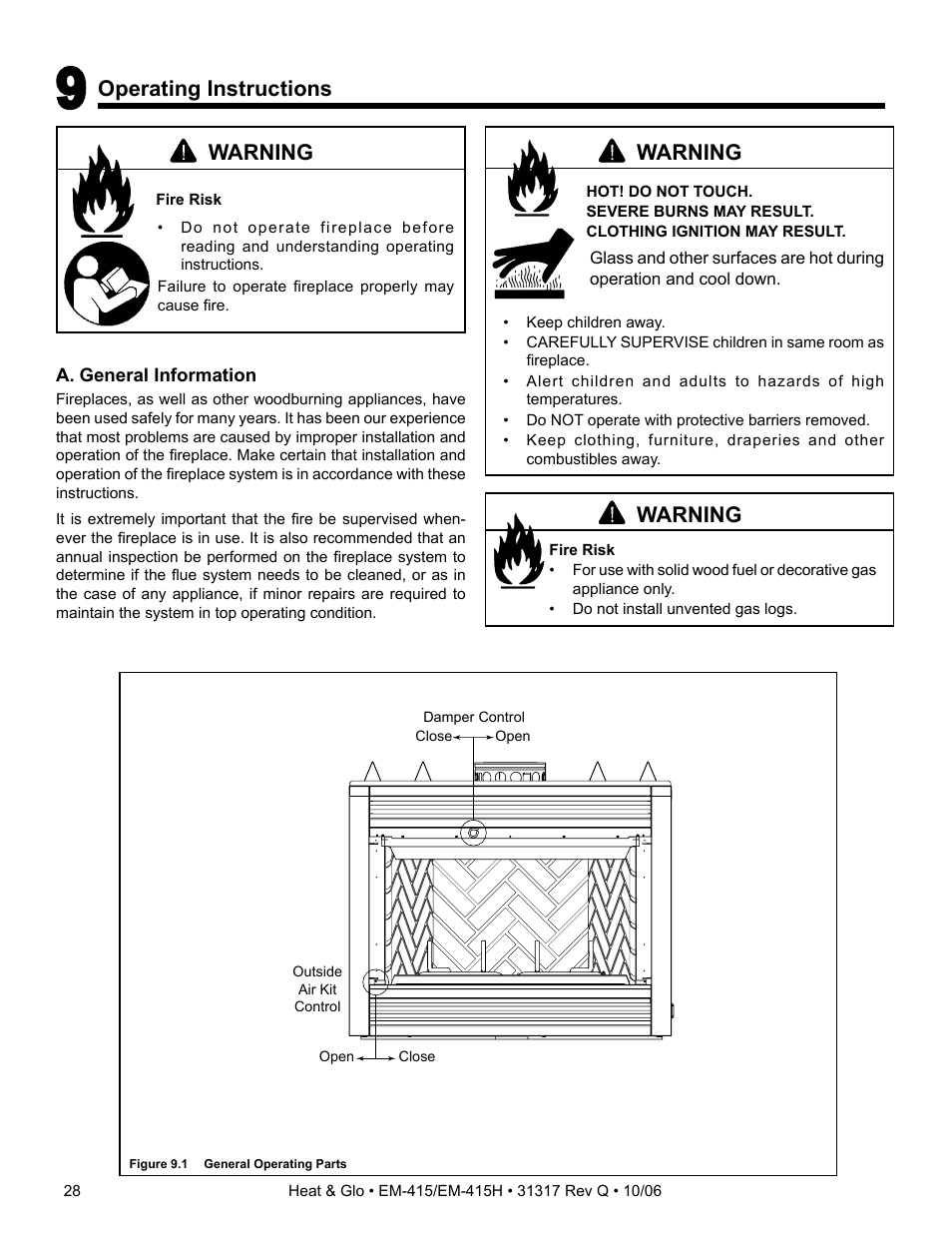 Hearth and Home Technologies EM-415 User Manual | Page 28 / 48