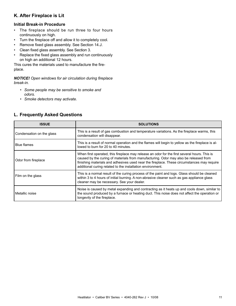 Hearth and Home Technologies B-Vent Gas Appliance CB4842IR User Manual | Page 11 / 40