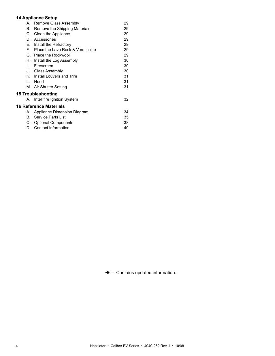 Hearth and Home Technologies B-Vent Gas Appliance CB4842IR User Manual | Page 4 / 40