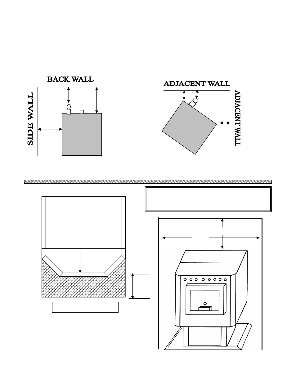 Clearances to combustibles | Hearth and Home Technologies 3500P User Manual | Page 10 / 44