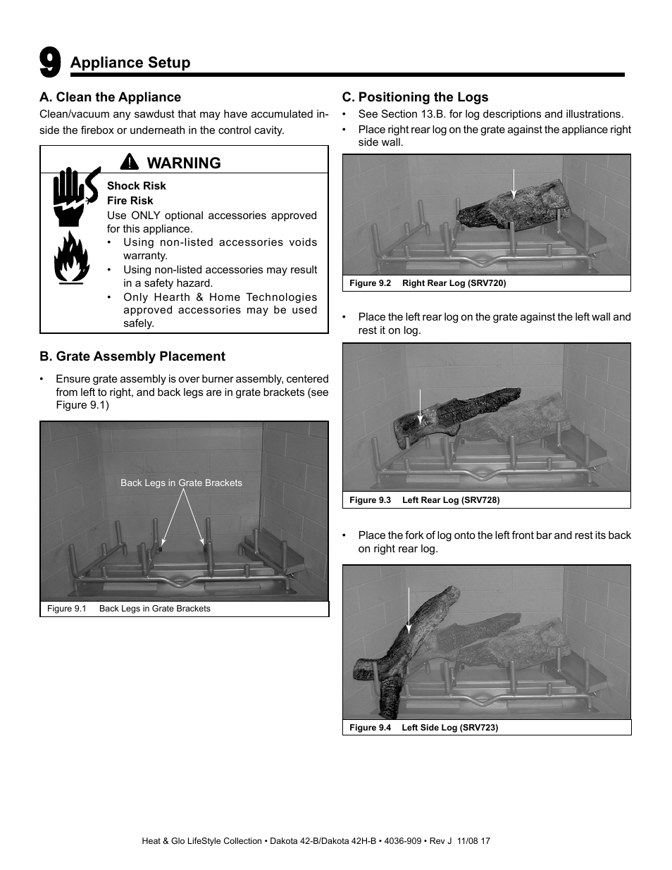 Hearth and Home Technologies Dakota 42-B User Manual | Page 17 / 36