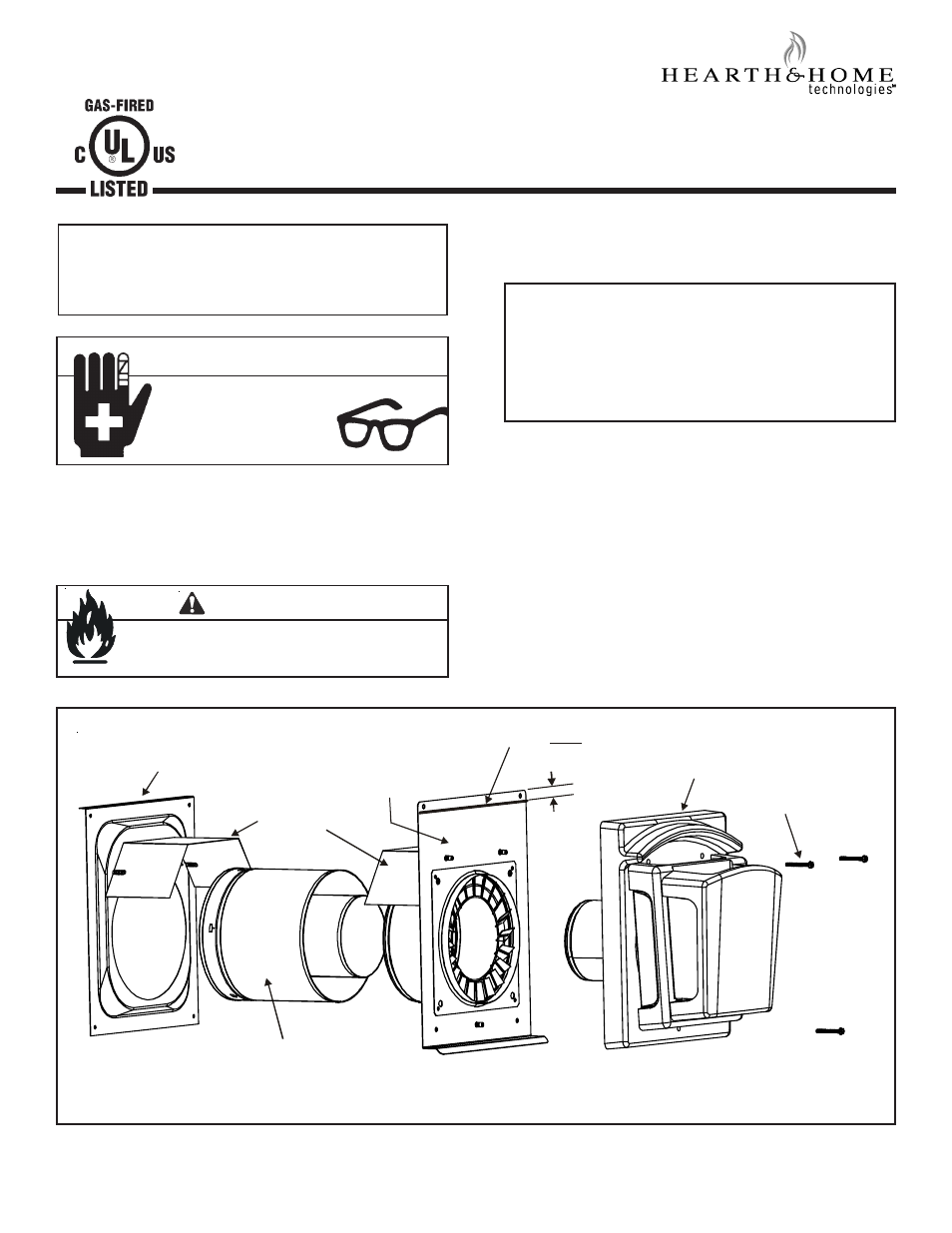 Hearth and Home Technologies Firebrick Termination Cap DVP-FBHT User Manual | 3 pages