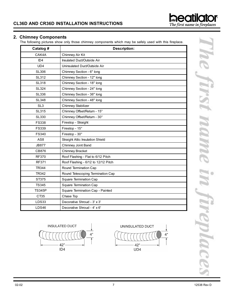 Hearth and Home Technologies CL36D User Manual | Page 7 / 32