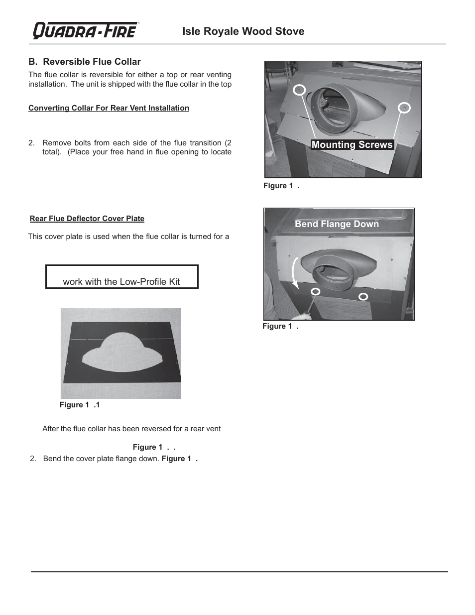 Isle royale wood stove, Mounting screws | Hearth and Home Technologies QUADRA-FIRE 823-0170 - MBK User Manual | Page 12 / 40