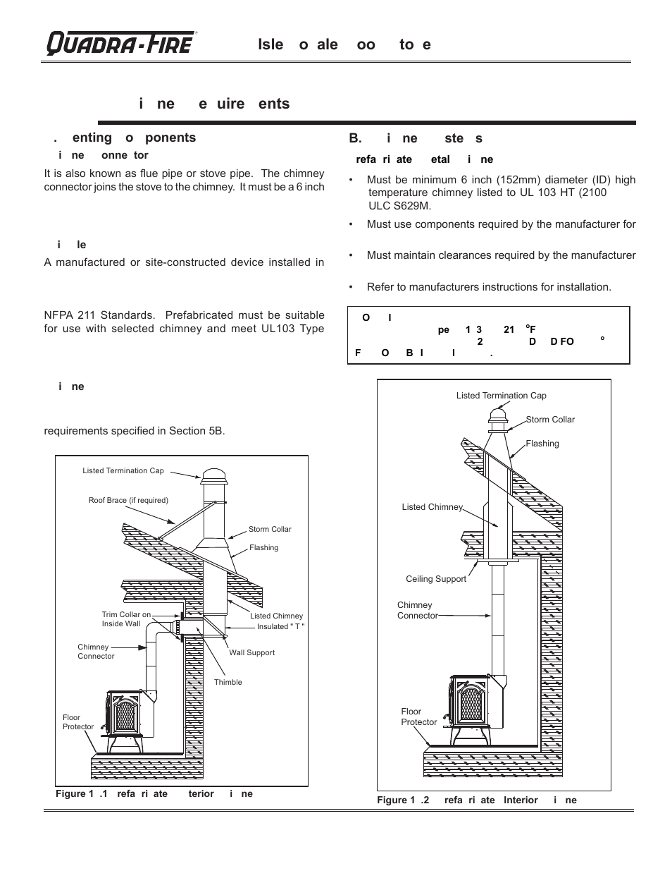 Isle o ale oo to e, I ne e uire ents, Enting o ponents | B. i ne ste s | Hearth and Home Technologies QUADRA-FIRE 823-0170 - MBK User Manual | Page 14 / 40