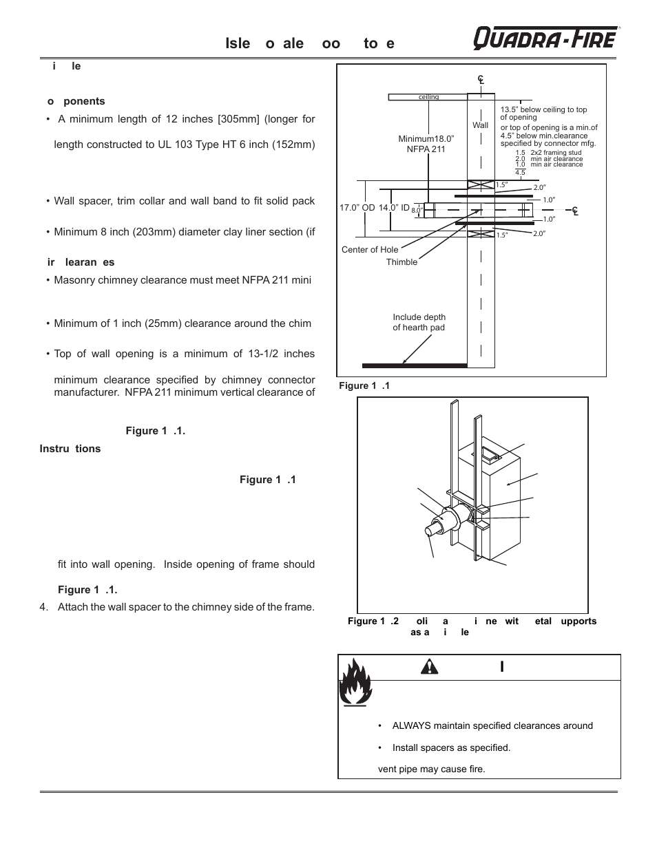 Isle o ale oo to e | Hearth and Home Technologies QUADRA-FIRE 823-0170 - MBK User Manual | Page 15 / 40