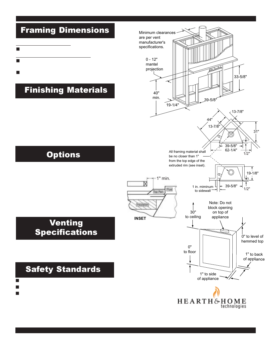 Options | Hearth and Home Technologies B-Vent Gas Fireplace BCBV36 User Manual | Page 2 / 2