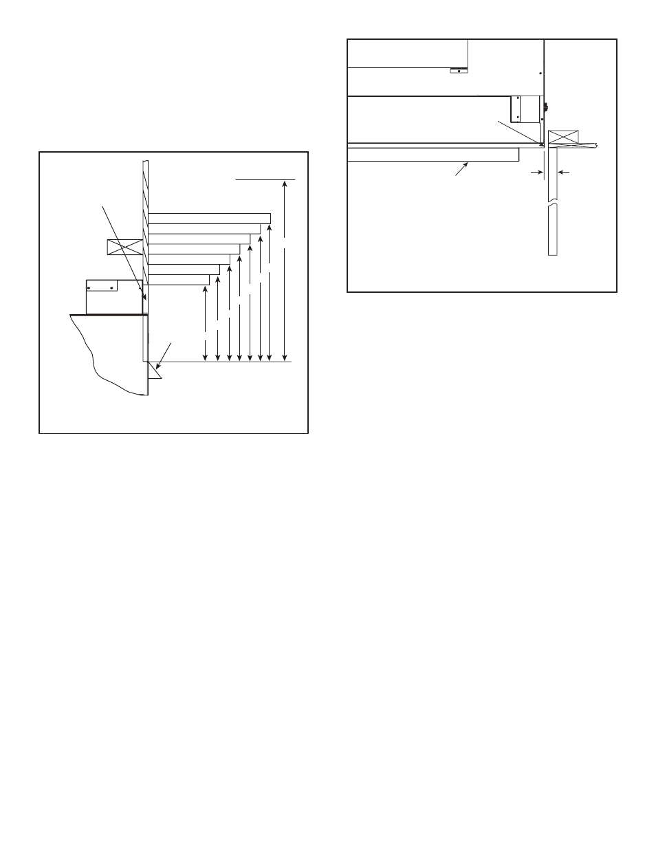 C. mantel and wall projections | Hearth and Home Technologies Indoor/Outdoor Gas Fireplace Twilight-II-B User Manual | Page 19 / 44