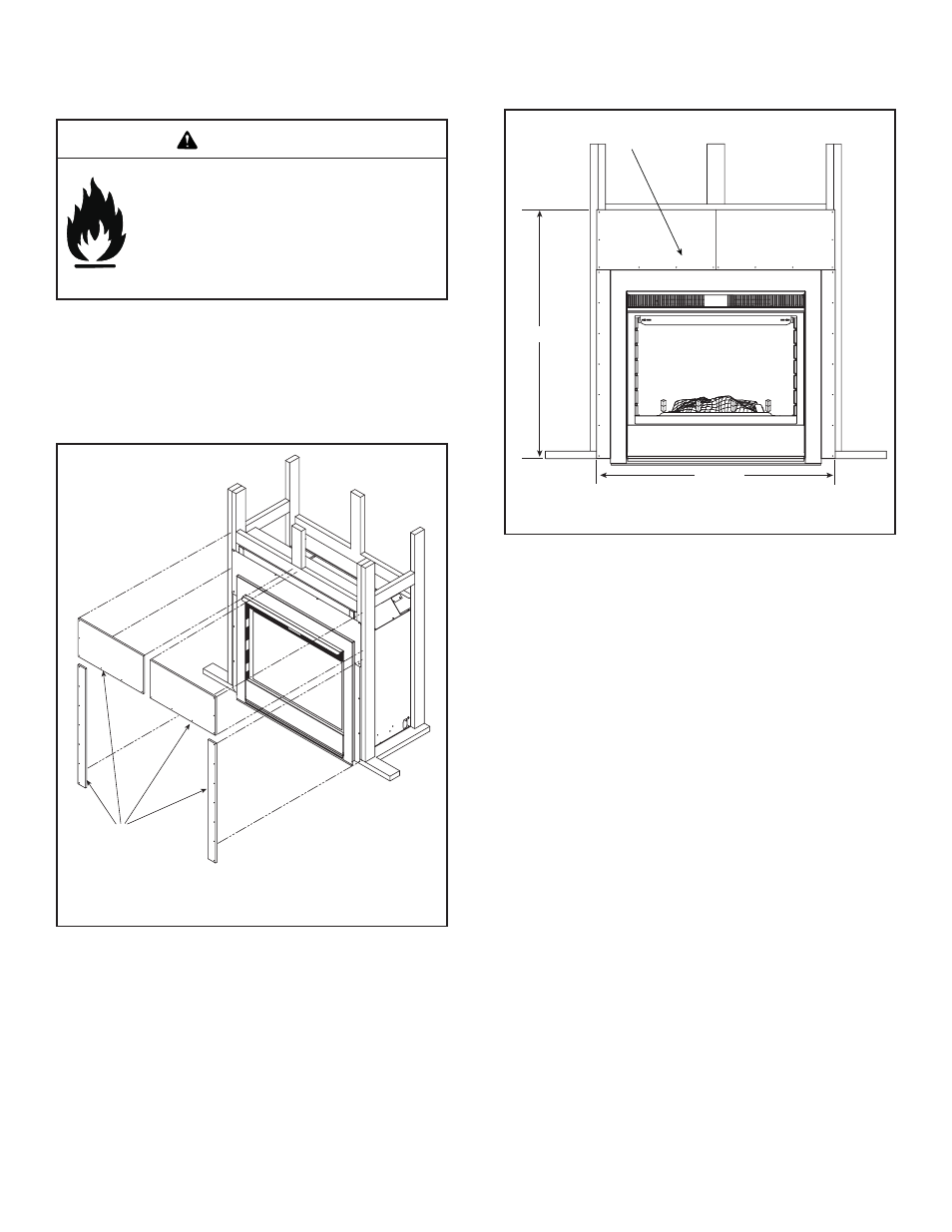 Warning | Hearth and Home Technologies Indoor/Outdoor Gas Fireplace Twilight-II-B User Manual | Page 24 / 44