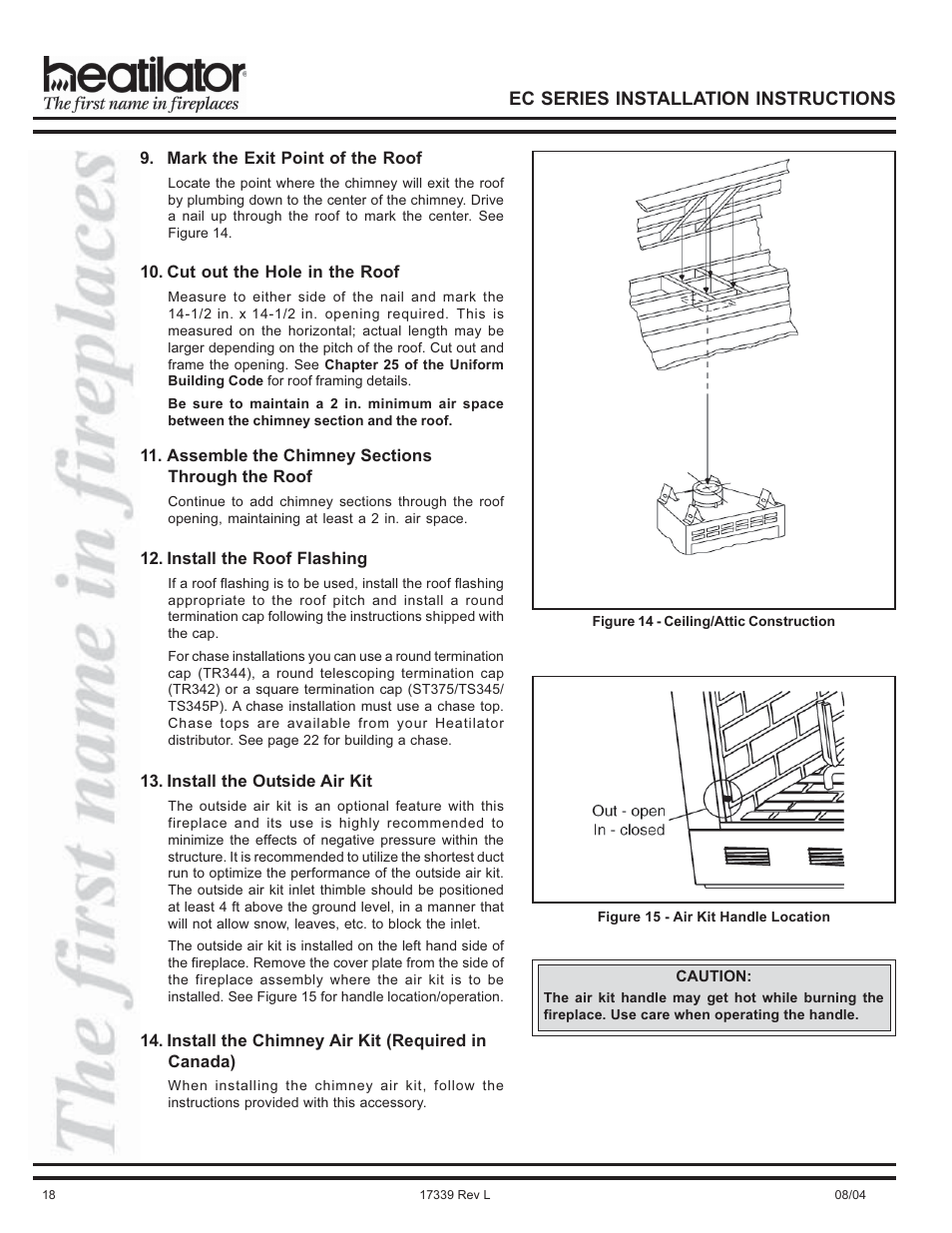 Hearth and Home Technologies EC36 User Manual | Page 18 / 32