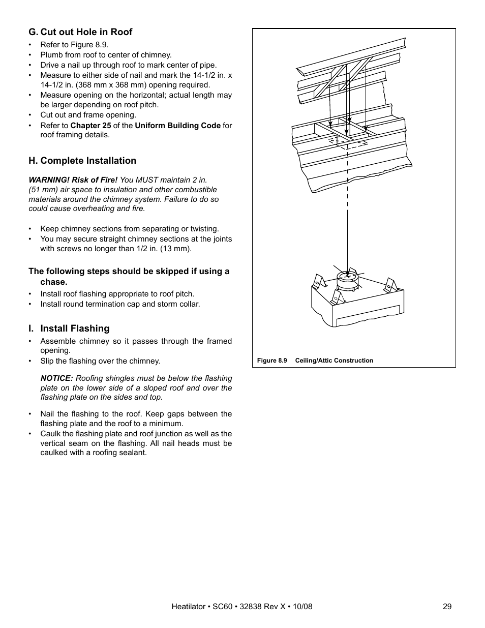 Hearth and Home Technologies HEATILATOR SC60 User Manual | Page 29 / 48