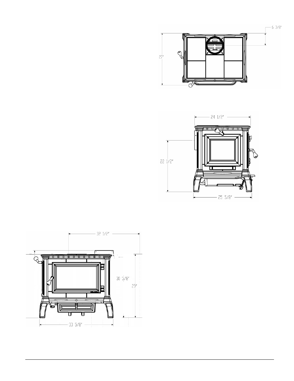 Specifications, Pecifications | Hearth and Home Technologies 8000 User Manual | Page 5 / 29