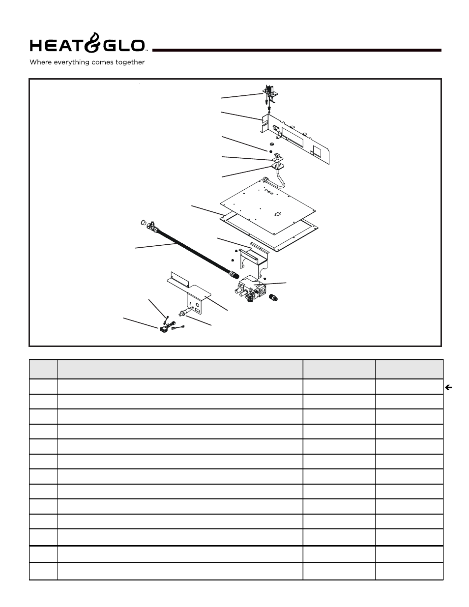 6000trs-ce, Service parts | Hearth and Home Technologies 6000TRS-CE User Manual | Page 6 / 42
