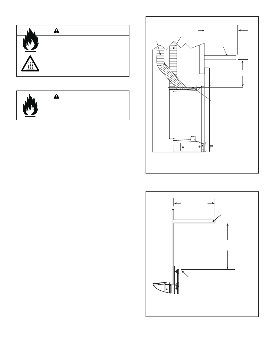 Warning, B. clearances | Hearth and Home Technologies FB-IN-S User Manual | Page 8 / 44