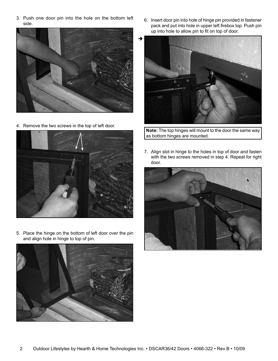 Hearth and Home Technologies DSCAR36 User Manual | Page 2 / 4