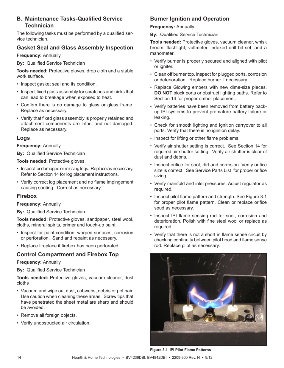 Hearth and Home Technologies Hearth&Home Fireplace BV4236DBI User Manual | Page 14 / 52