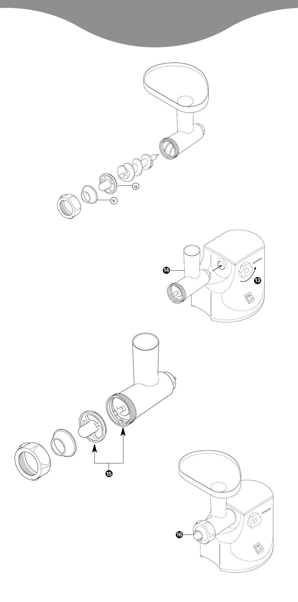 Uv 15 16 | Kenwood MG470 User Manual | Page 8 / 76