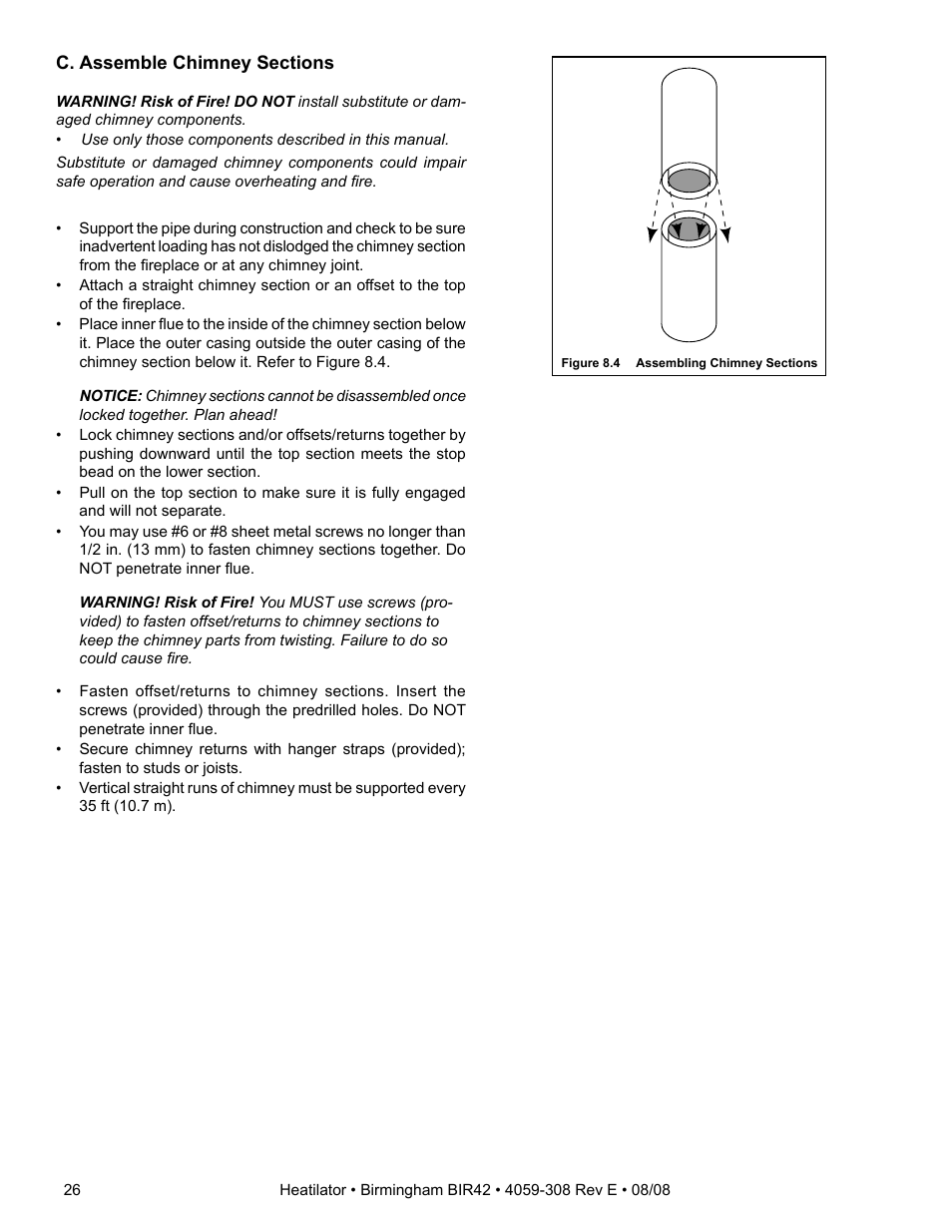 Hearth and Home Technologies BIR42 User Manual | Page 26 / 56