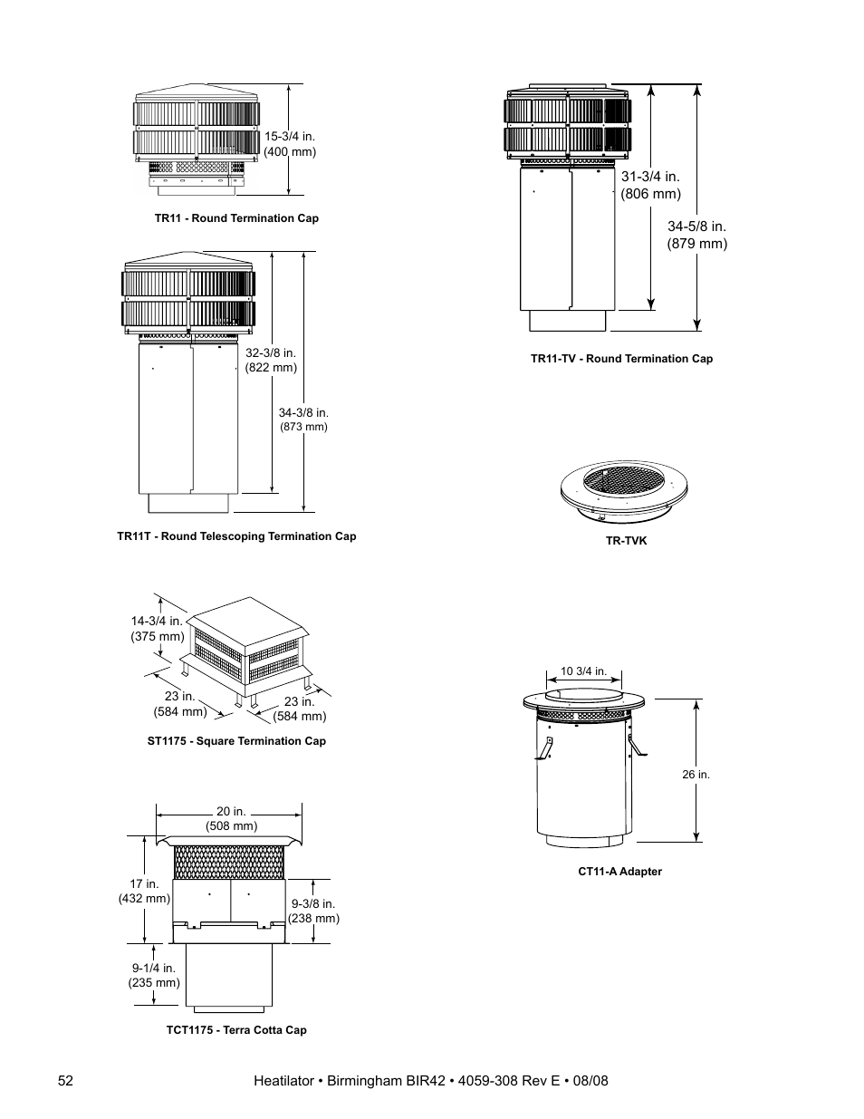 Hearth and Home Technologies BIR42 User Manual | Page 52 / 56