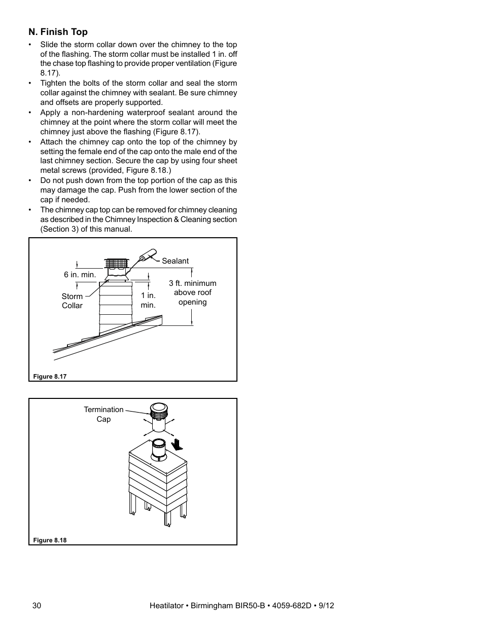 Hearth and Home Technologies BIR50-B User Manual | Page 30 / 50