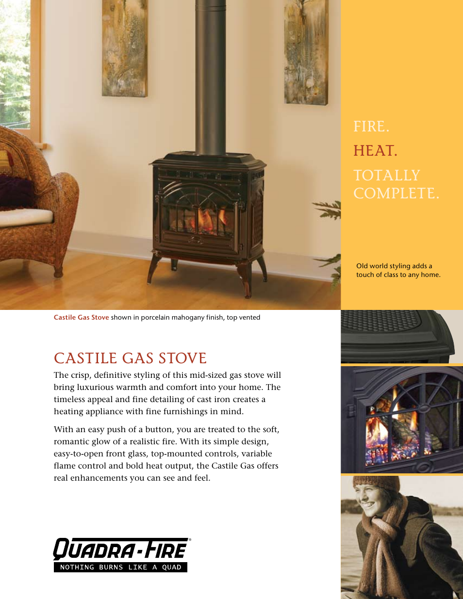 Hearth and Home Technologies Castile Gas Stove User Manual | 2 pages