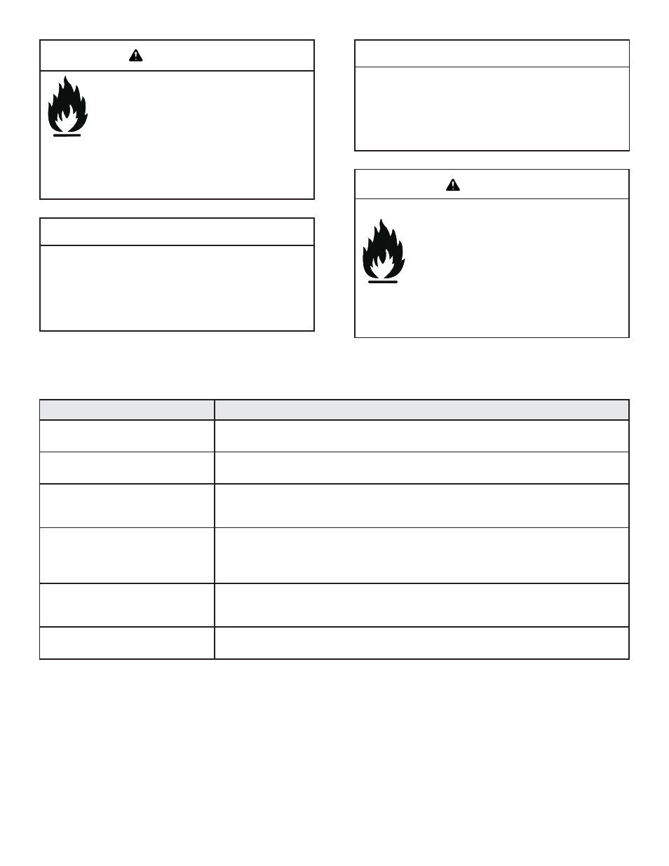 Caution, Warning | Hearth and Home Technologies FireBrick Gas Insert ADI-ZCFB-S User Manual | Page 28 / 40