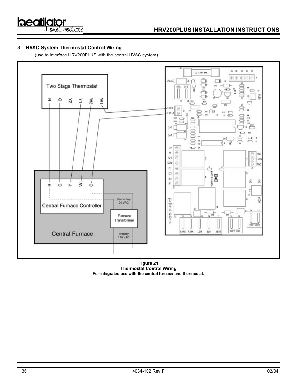 Hrv200plus installation instructions | Hearth and Home Technologies Heat Recovery Ventilator HRV200PLUS User Manual | Page 36 / 48