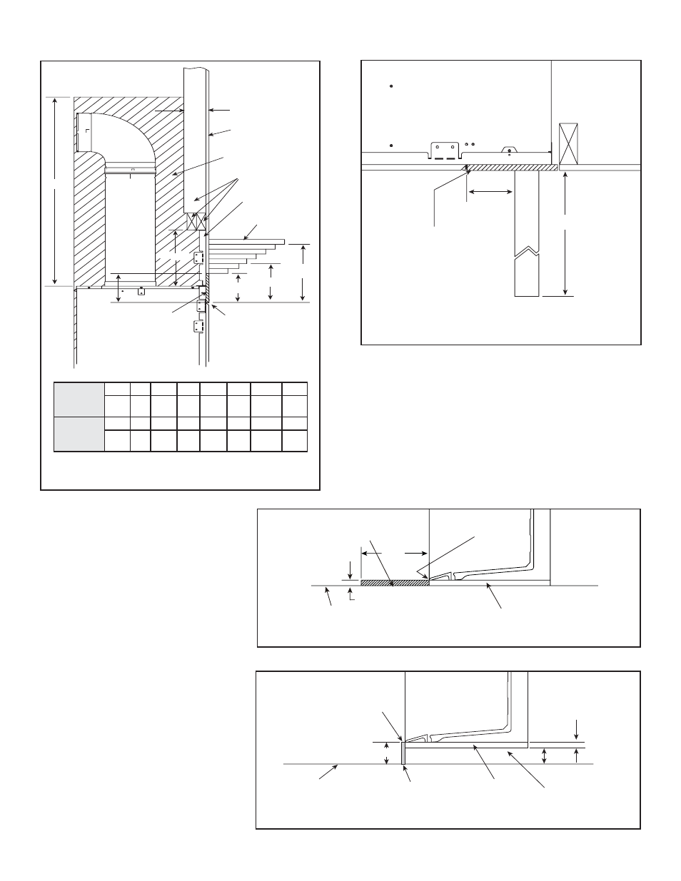 D. mantel projections, E. hearth extension | Hearth and Home Technologies ESCAPE-42DV User Manual | Page 10 / 57