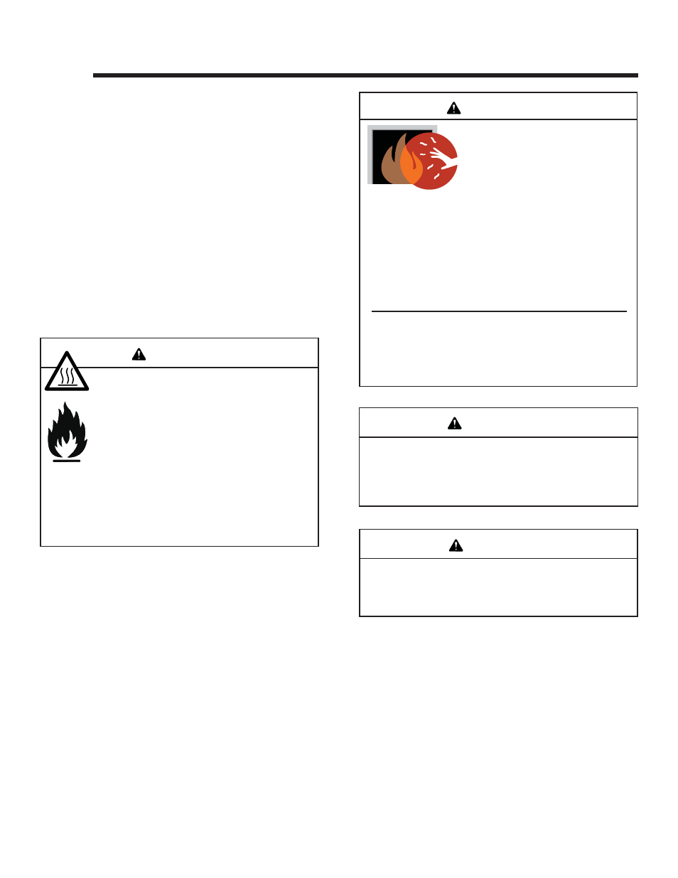 Operating instructions, Warning | Hearth and Home Technologies ESCAPE-42DV User Manual | Page 41 / 57