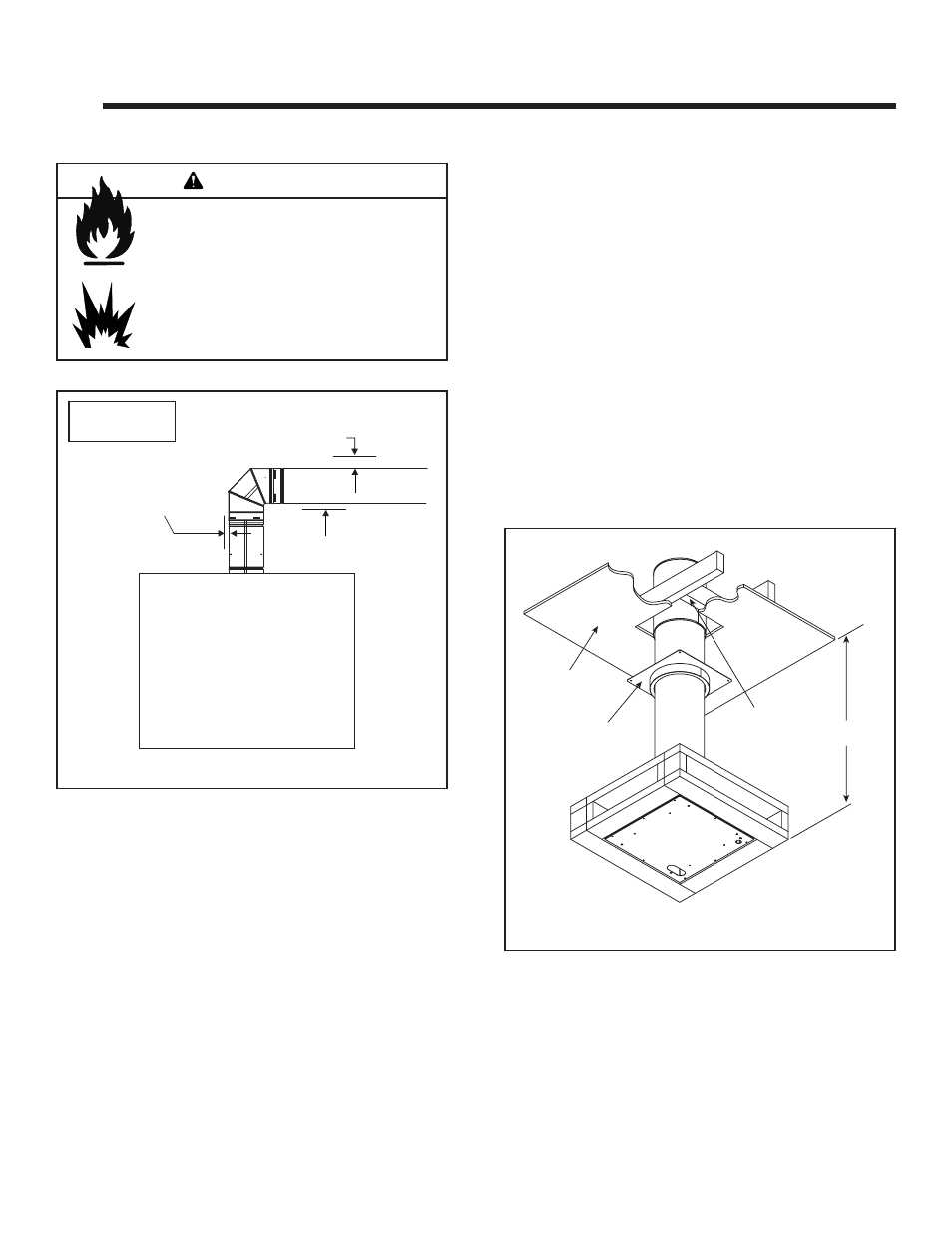 Vent clearances and framing, Warning | Hearth and Home Technologies Cyclone-Cust User Manual | Page 17 / 46