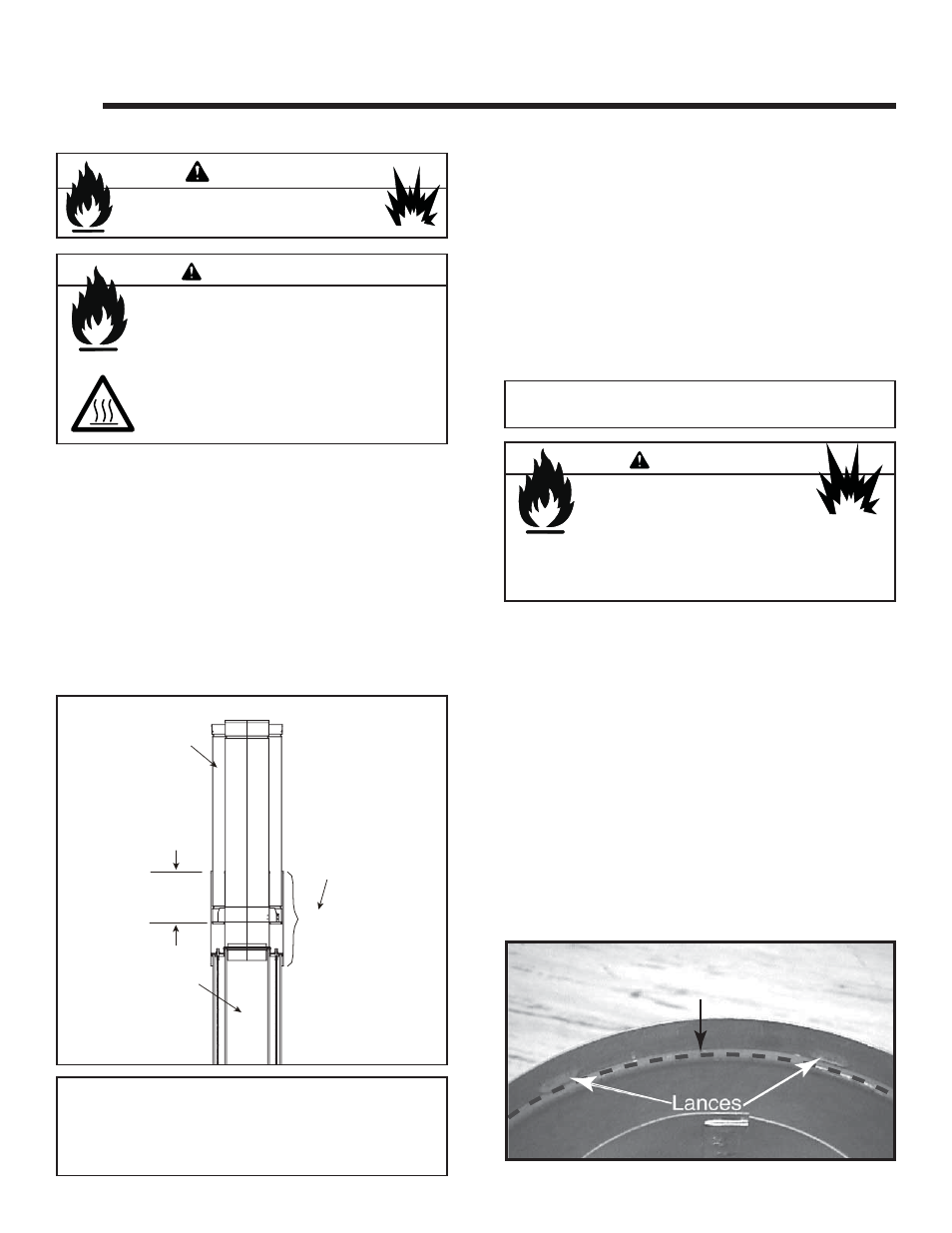 Installing vent pipe, Warning, High temperature silicone sealant | Hearth and Home Technologies Cyclone-Cust User Manual | Page 20 / 46