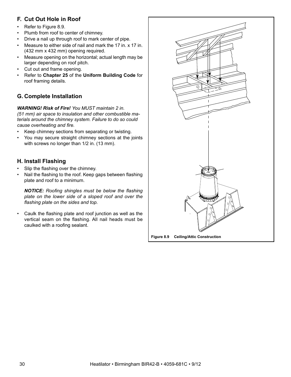 Hearth and Home Technologies BIR42-B User Manual | Page 30 / 55