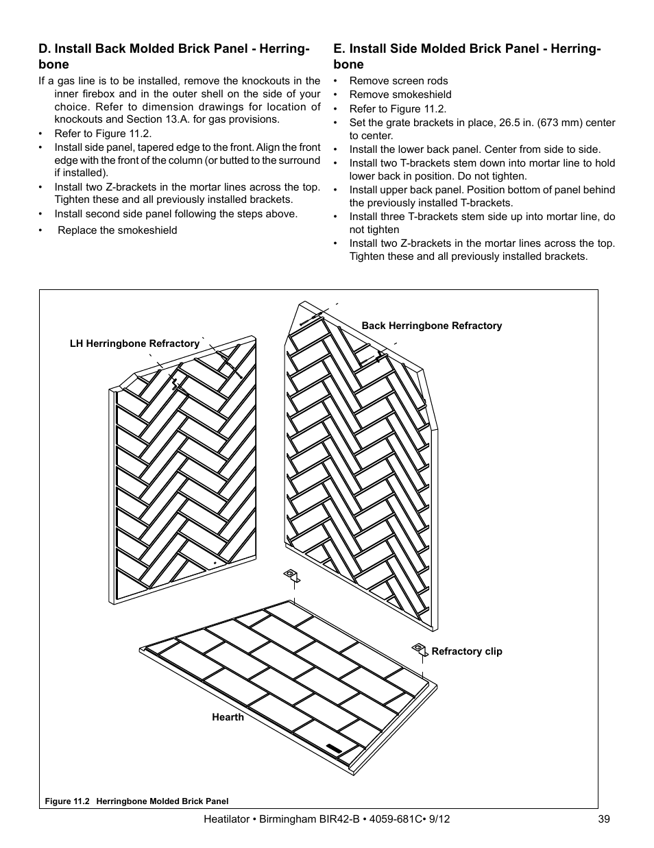 Hearth and Home Technologies BIR42-B User Manual | Page 39 / 55