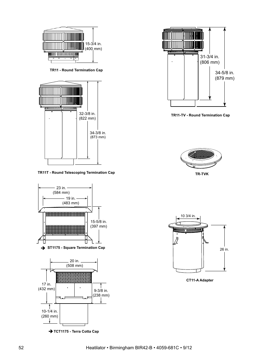 Hearth and Home Technologies BIR42-B User Manual | Page 52 / 55