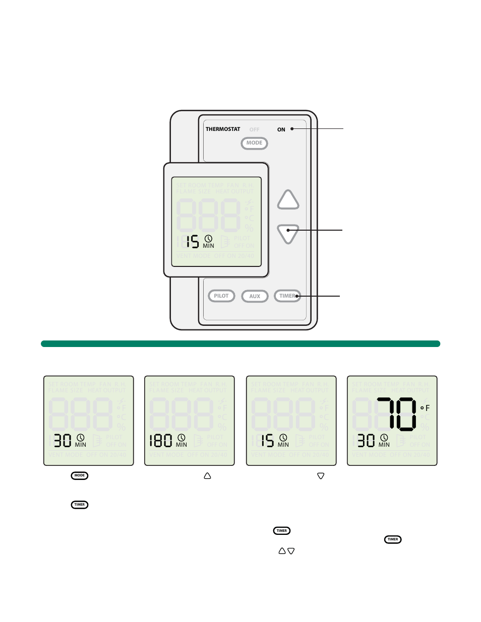 Wall control - wsk300, Control specifi cations, Function - timer settings | Wall control | Hearth and Home Technologies Multifunction Wall Control WSK300 User Manual | Page 11 / 16