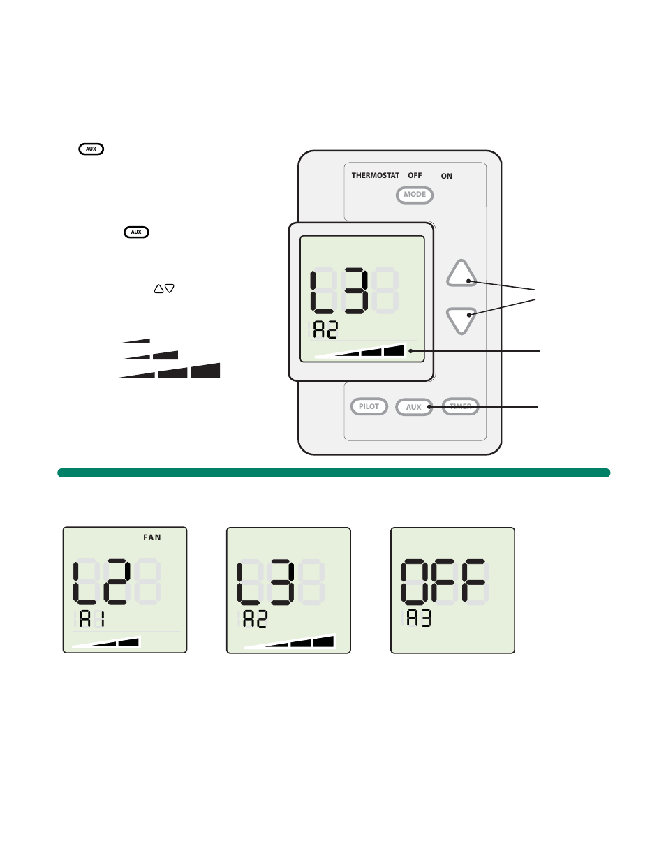 Wall control - wsk300, Control specifi cations, Function - auxiliary features | Wall control, Auxiliary features | Hearth and Home Technologies Multifunction Wall Control WSK300 User Manual | Page 13 / 16