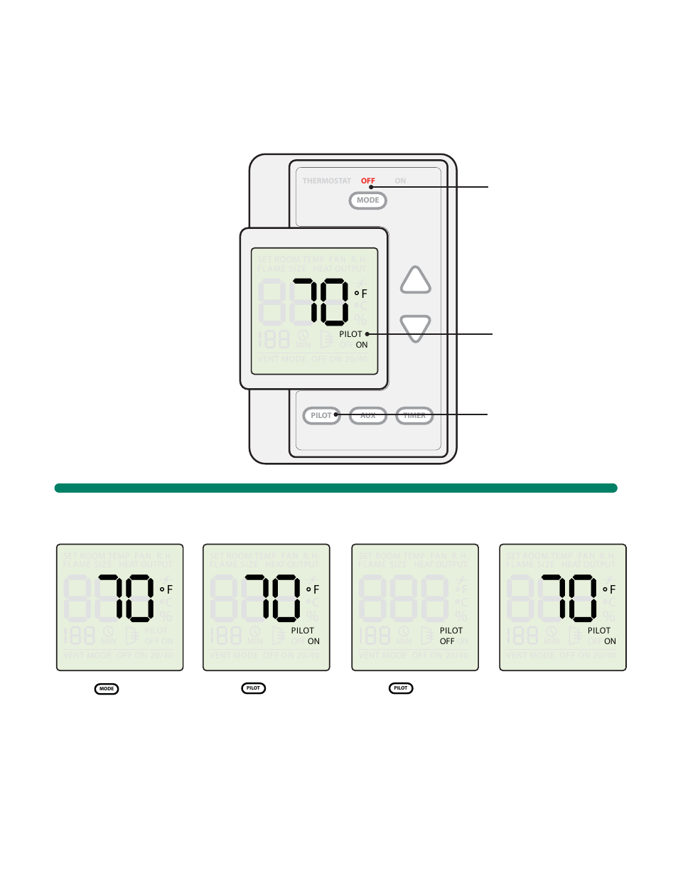 Wall control - wsk300, Control specifi cations, Function - pilot settings | Wall control | Hearth and Home Technologies Multifunction Wall Control WSK300 User Manual | Page 9 / 16